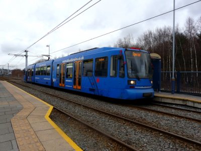 111 (2011) Siemens-Duewag Supertram in East Midlands Trains Livery @ Valley Centertainment
