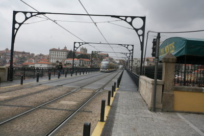 Metro de Porto 029  on Ponte Dom Luis Bridge