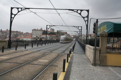 Metro de Porto  on Ponte Dom Luis Bridge
