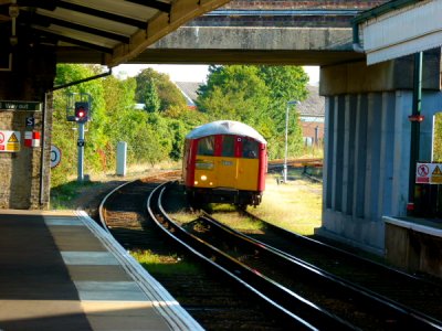 Train approaching Ryde St Johns