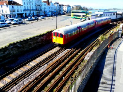 Train leaving Ryde Esplanade