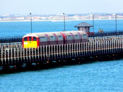 Train on Ryde Pier
