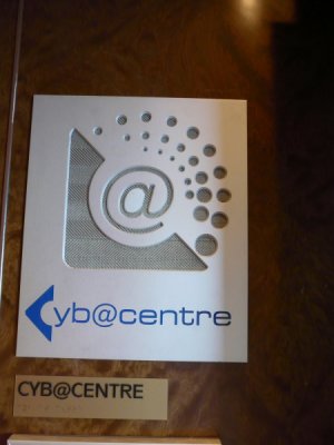 Cyb @ Centre Sign
