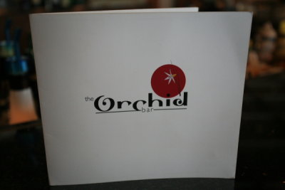 The Orchis Bar Menu
