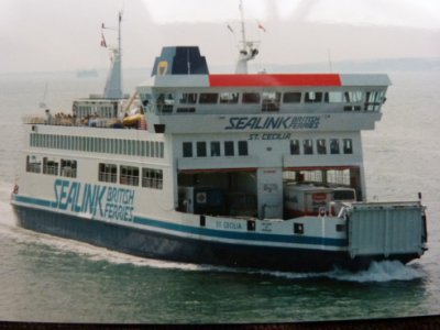 ST CECILIA arriving @ Portsmouth, UK - Taken August 1989.