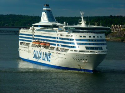 SILJA SERENADE 2 - leaving Stockholm, Sweden