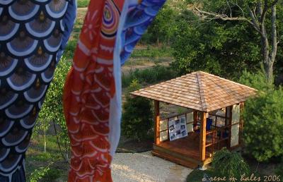 teahouse & flags