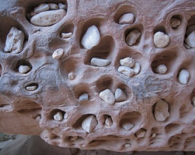 River-deposited rocks