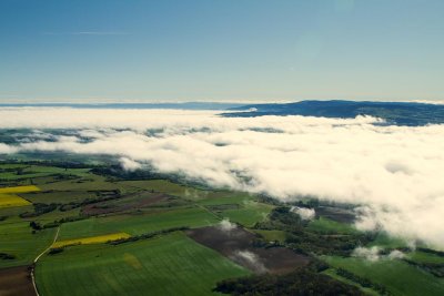 La brume sur le Lauragais