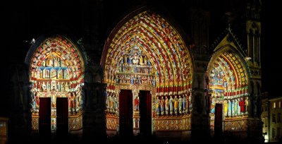 Illumination de la cathédrale d'Amiens