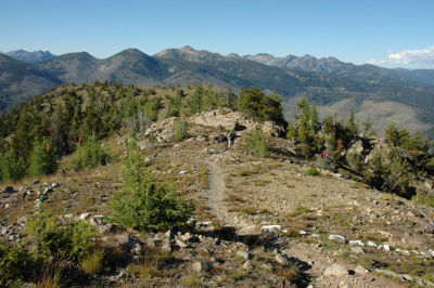 Hiker Starting to Descend