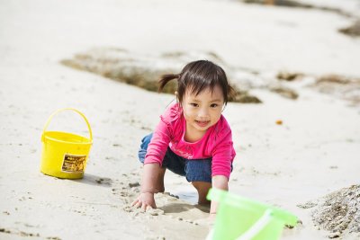 On the beach