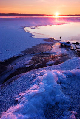 Icy sunrise