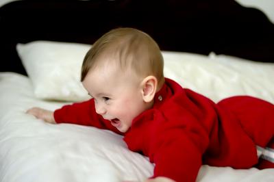 Catherine, fun with tummy time