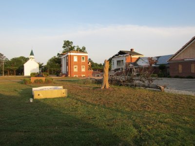 Tornado damage to church
