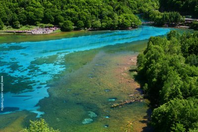 Colorful lake in Jiuzhai