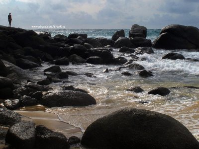Rocks on Karon Beach