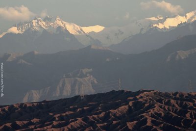 Snow peak in Qilian Mountains