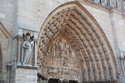 notre dame (part of one of the portals)