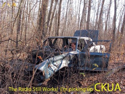 The radio still works - I'm picking up CKUA!