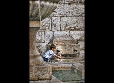 Boy at Fountain  - (Vence)