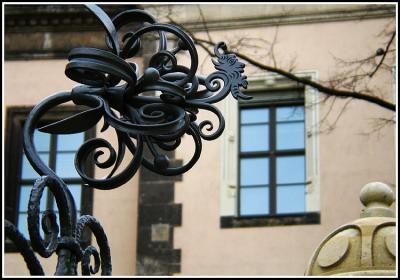 Dresden - Old Town: fence detail
