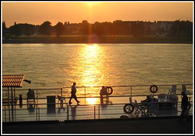 Sunset over Rhine