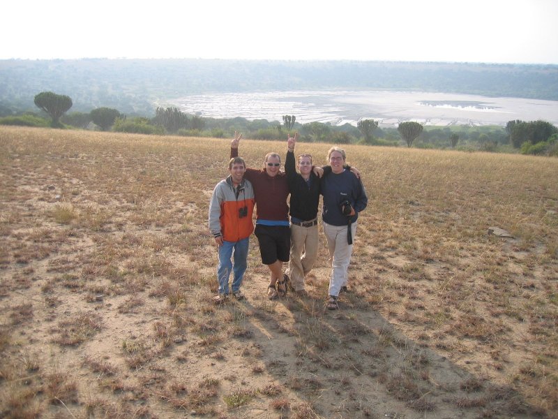 Hanging at the salt crater