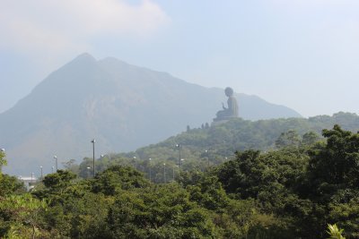 Ngong Ping 17 - Cable Car View of Buddha