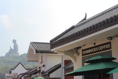 Ngong Ping 19 - Starbucks and Buddha