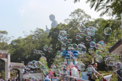 Ngong Ping 23 - Bubbles and Buddha
