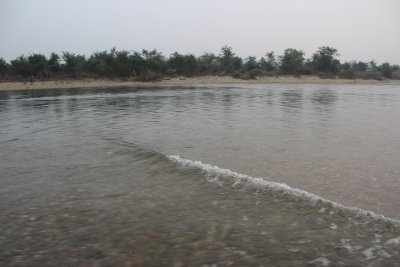 Chitwan 4 - Crossing the River by Jeep
