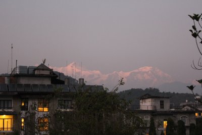 Pokhara 4 - Sunset over Annapurna