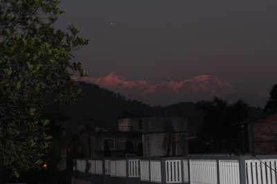 Pokhara 5 - Sunset over Annapurna