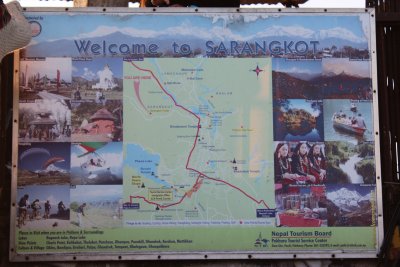 Sarangkot - Map