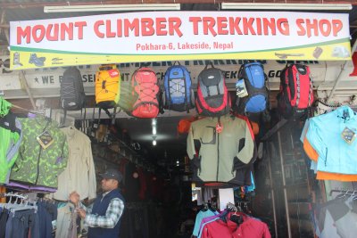 Pokhara 10 - Trekking Shop