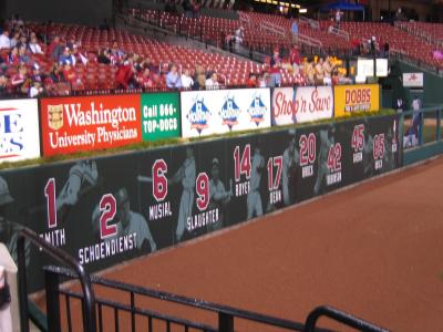 Game 1 #19- Cardinals retired numbers