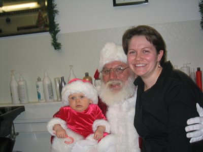 My girls with Santa..
