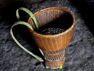 Utility basket used for carrying anything that will fit.