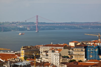 View over historic Lisbon