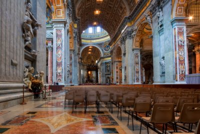 Inside st Peter's Basilica