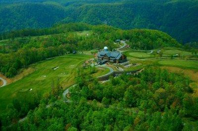 Aerial shots of the Lodge at Primland {Barry Towe Photography}