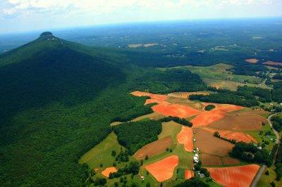 Aerial shot's of Pilot Mtn.State Park {Barry Towe Photography}