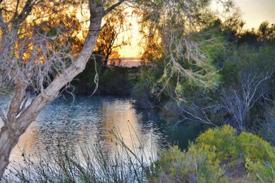 Dalhousie Springs at 6.30am