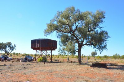 Engoordina Siding ruins on Old Ghan Line.