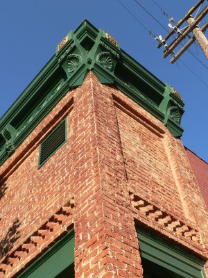 Old Building Rooftop Art