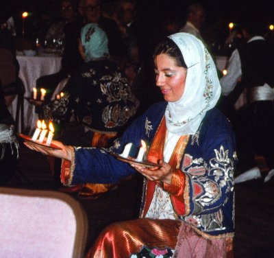 Istanbul Woman Holding Candles