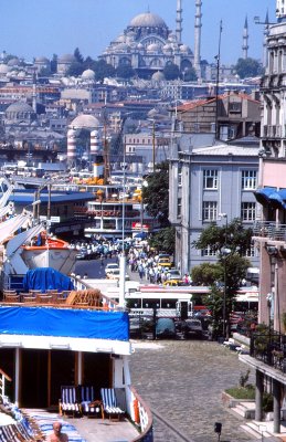 Istanbul Dockside Scene