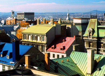 Old Quebec Copper Rooftops