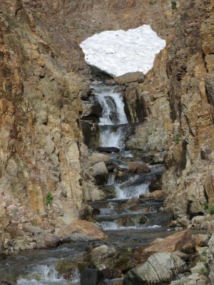 Mead Glacier Creek waterfalls